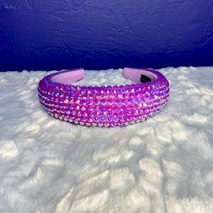Lavender crystal headband